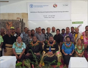 Training workshops on Planning and Implementing Contract Farming Operations in Tonga